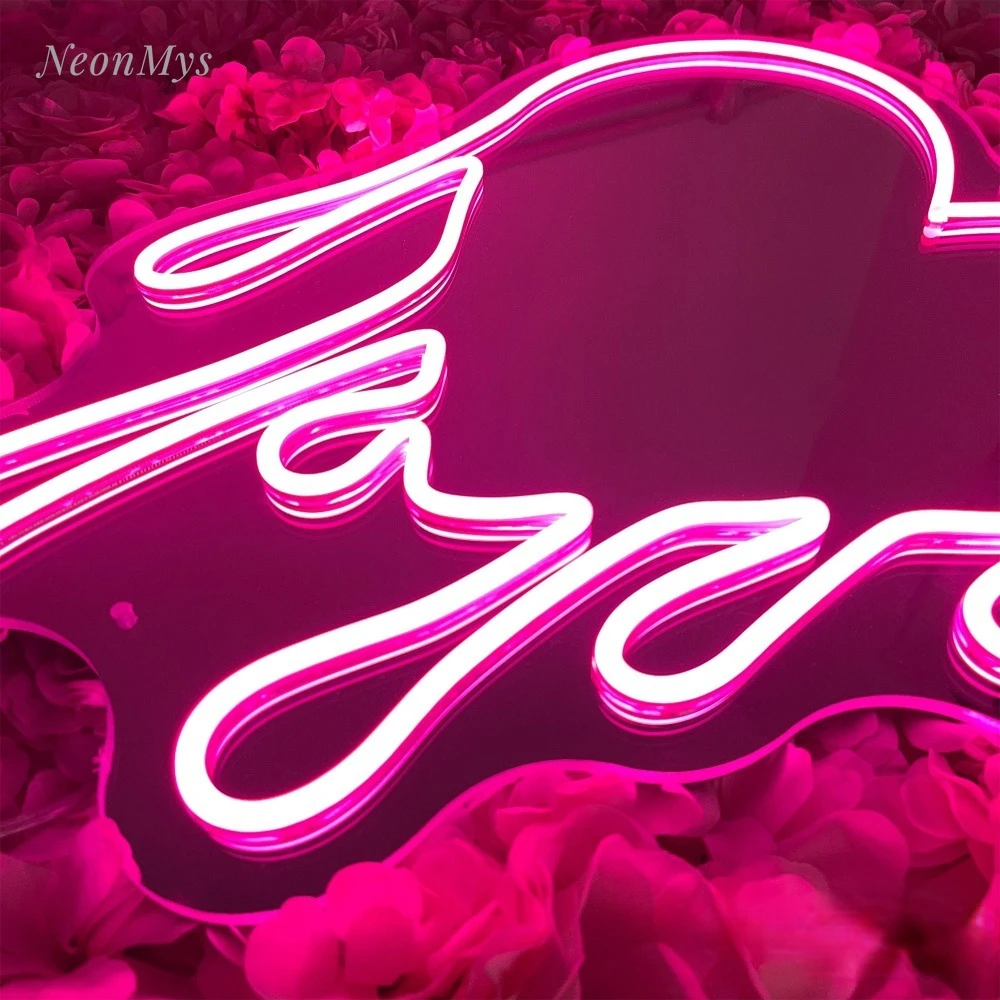 Imagem -03 - Led Neon Light Heart Mirror Decoração Estética do Quarto Amor Atmosférico Quarto Decoração de Casamento Eua ue Reino Unido au Plug 12 Cores