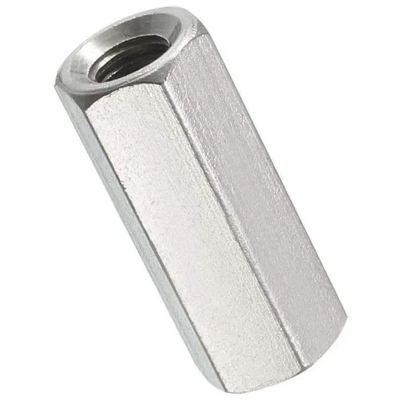 8PCS M6 X 1 Pitch 25 Mm Long 304 Stainless Steel Metric Hexagon Stud Extension Hexagon Nut