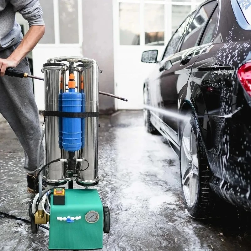 Portable Reverse Osmosis Membrane DI Filter System Deionized Dustless DI Car Wash Water Filter for Car Wash System