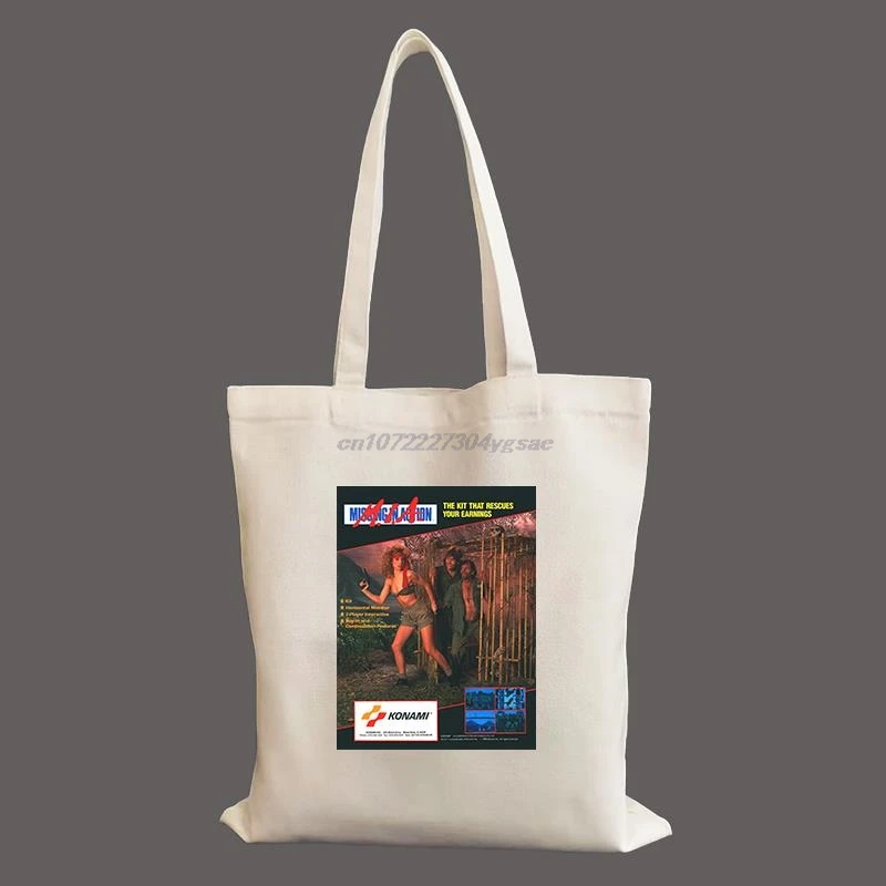 Arcade Missing In Action MIA Hot Sexy Girl Canvas Bag Casual Shopping Bag Customized Large Capacity Tote Bag women's Canvas Bag