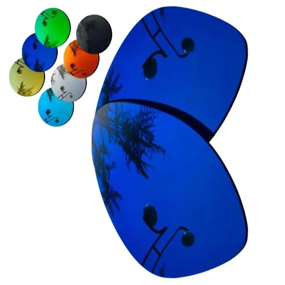 

100% точно вырезанные поляризационные сменные линзы для солнцезащитных очков Oakley с обратной связью, темно-синее зеркальное покрытие, цвет на выбор