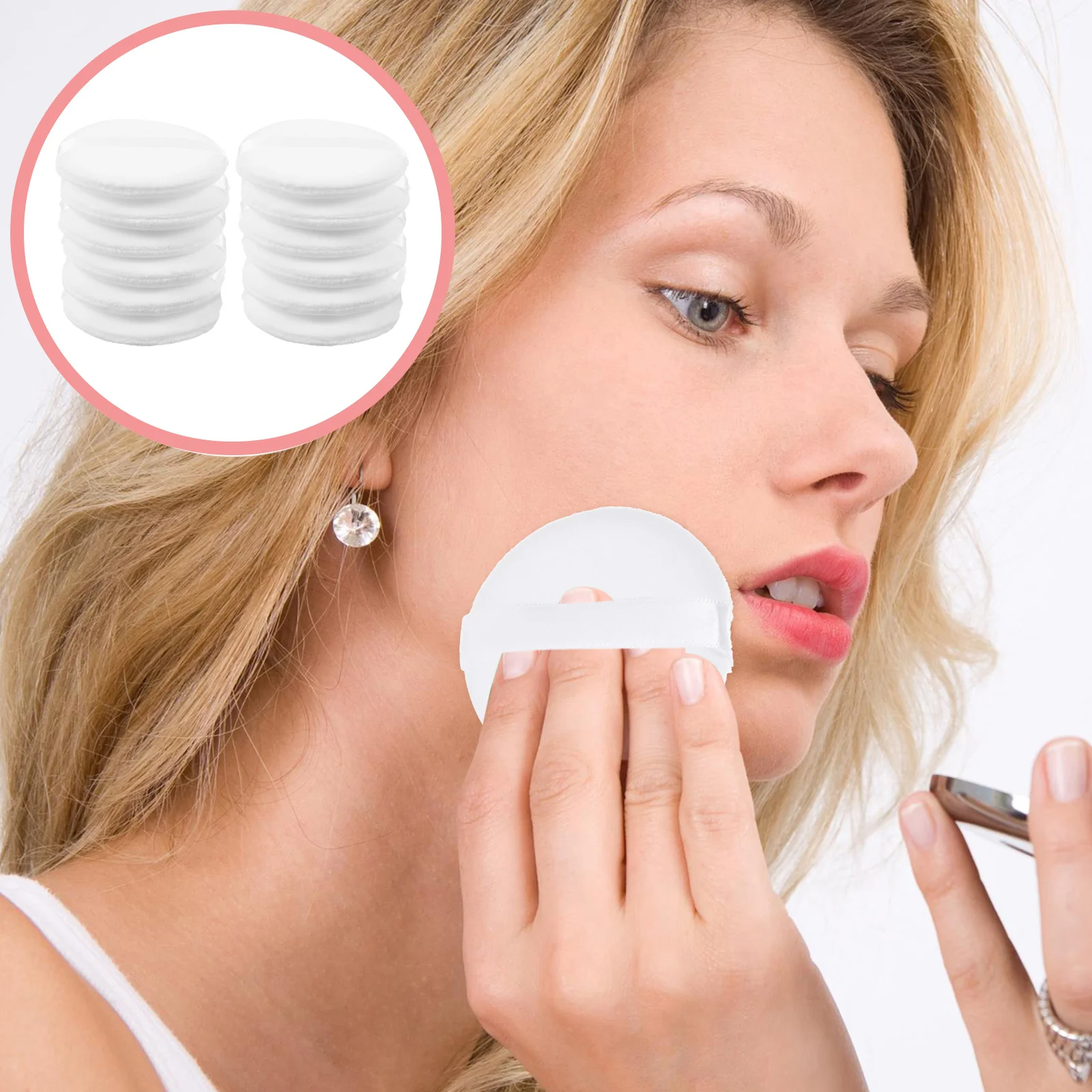 20 pièces maquillage visage cosmétiques bouffée doux confortable tampon de poudre libre fille outil applicateurs de maquillage