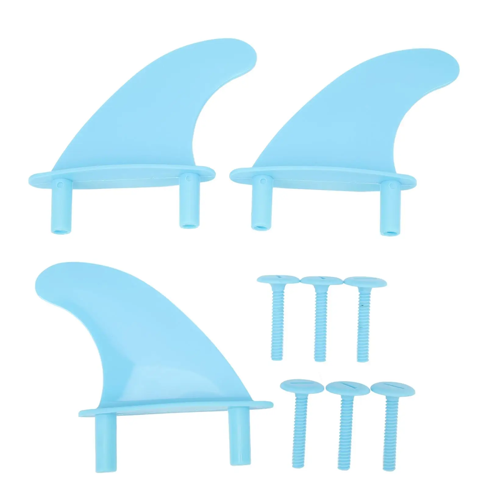 

Lightweight Soft Top Surfboard Fin Set - Easy to Install, Corrosion Resistant, Flexible Replacement for surfing