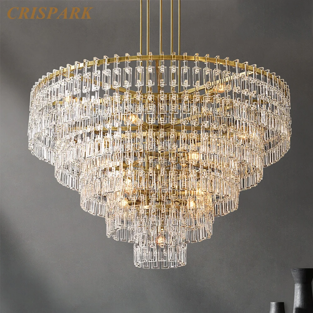 Marignan Round Chandelier Modern Glass Links Chandelier Lighting American Home Pendant Chandelier Light for Living Room Bedroom