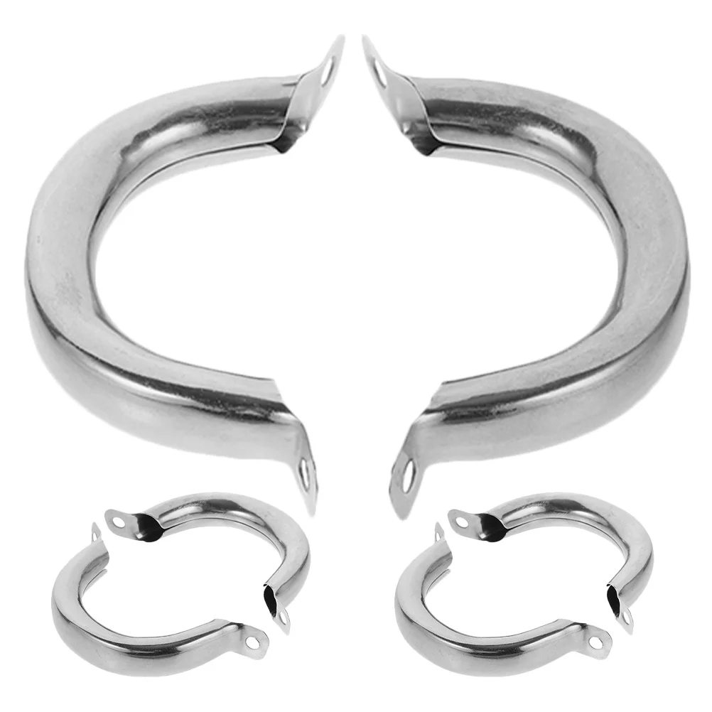 

6Pcs Pot Handles Stainless Steel Replacement Pan Side Handle Ergonomic Comfortable Grip Kitchen Pot Replacement Part