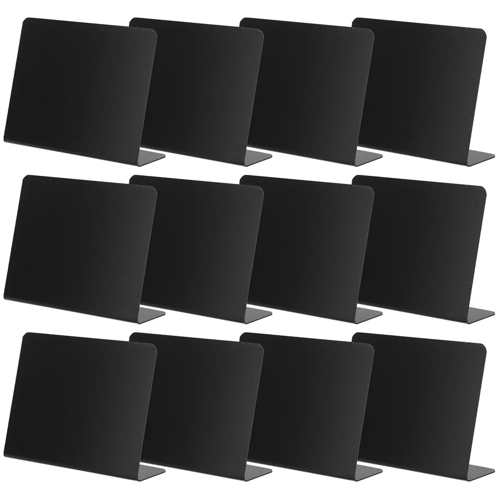 

12 Pcs Dining Table Mini Blackboard Chalkboard Stand Pvc Boards Multifunctional Signs
