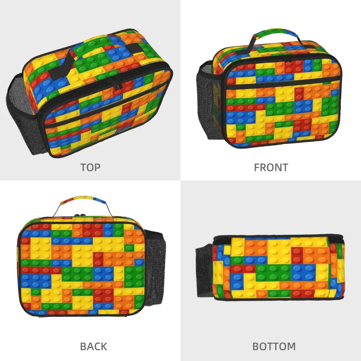 Hit The Bricks Insulated Lunch Bag for Women Office Cooler Thermal Food Box Tote Portable Lunch Boxes Container