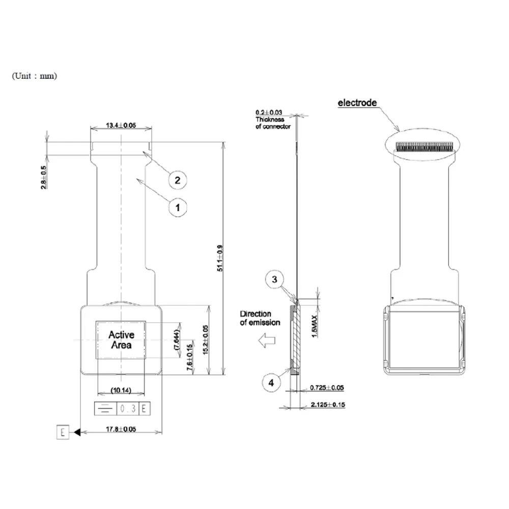 Módulo Visor OLED para Capacetes, AR 3D, Micro HDMI, Entrada AV, Miniatura EVF View Finder, 1280x960, 0,5"