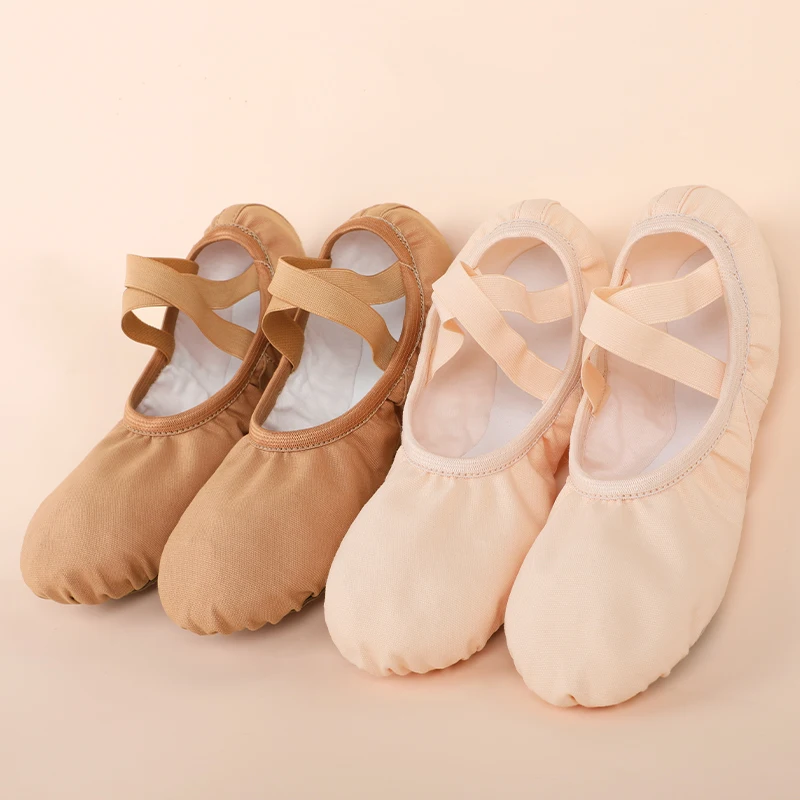 

Ivoogle Ballet Dance Shoes for Women Girls Soft Sole Practice Dance Shoes Adult Ballerina Elastic Dance Slippers