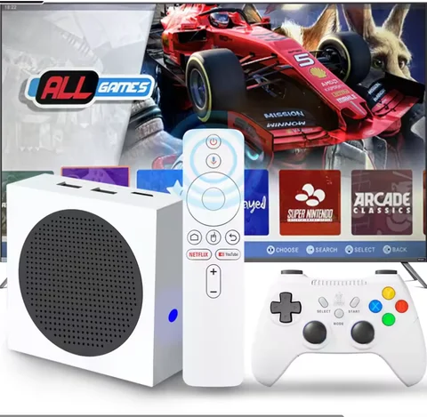 Android TV Game Console G8 Quad-core Dual System 4K HD 100Mbps 60,000 Retro Games 400 PSP Games WiFi BT 2.4G Wireless Controller