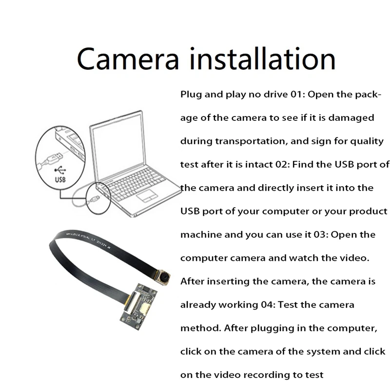 1 Pcs Auto Focus Cable Camera Module 3840 X 2160 4K 12MP CMOS IMX258 AF/MF/FF 75 Degree 30FPS USB Camera Module Wide Angle MJPEG