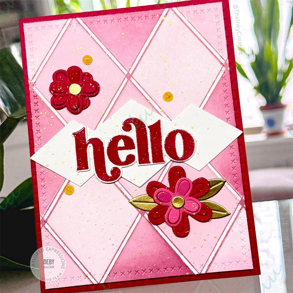 2025 May New Metal Cutting Dies and Stamp Stencils for DIY Card Stencil Paper Cards Handmade Large Lattice Scallop Gallery Vases