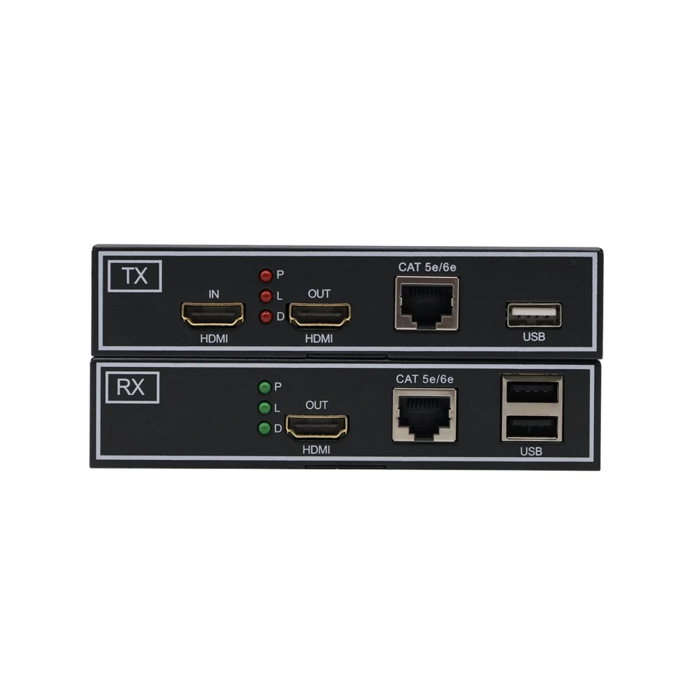 hit productHD 1080P 60HZ Video Audio Splitters & Converters MI KVM Transmitter Receiver 150M Network Ethernet Extender Metal 1CH