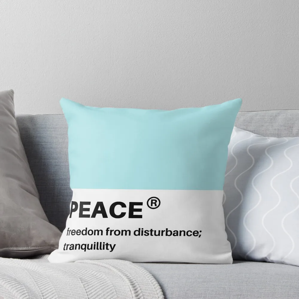 peace pantone swatch Throw Pillow Pillowcase Cushion ornamental pillows Christmas Covers For Cushions