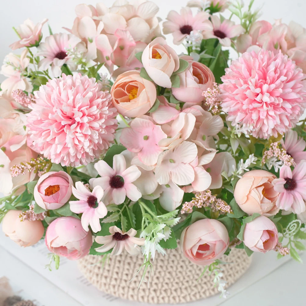 

Decoration Artificial Decorative Flowers Simulated Plants for Home Wedding Bouquet Party Vase Basket Assorted Buds