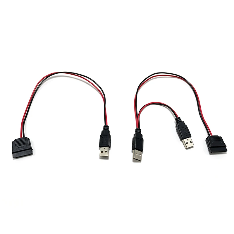 SATA to USB Cables Adapter 30cm USB 5V Male To 15Pin SATA Female Port Power Cable Adapter For 2.5inch SATA HDD SSD Power Cables