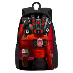 SET Skibidi Toilet Toilet School Bag Primary and Secondary School Students Backpack Shoulder Bag Pencil Case Backpack