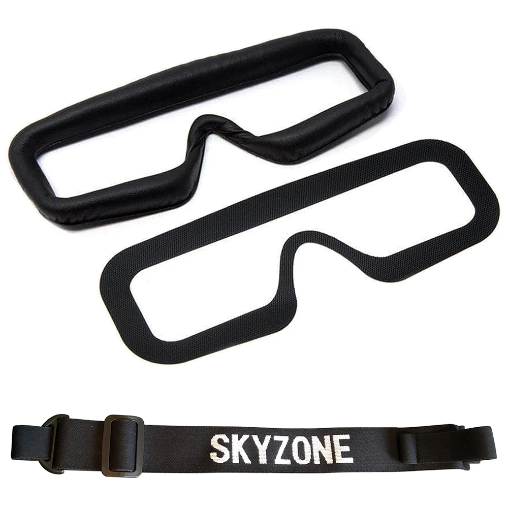 Skyzone SKY04X/L FPV Goggles Head Strap Faceplate Mask PU Pad with Magic Stick Loop Tape