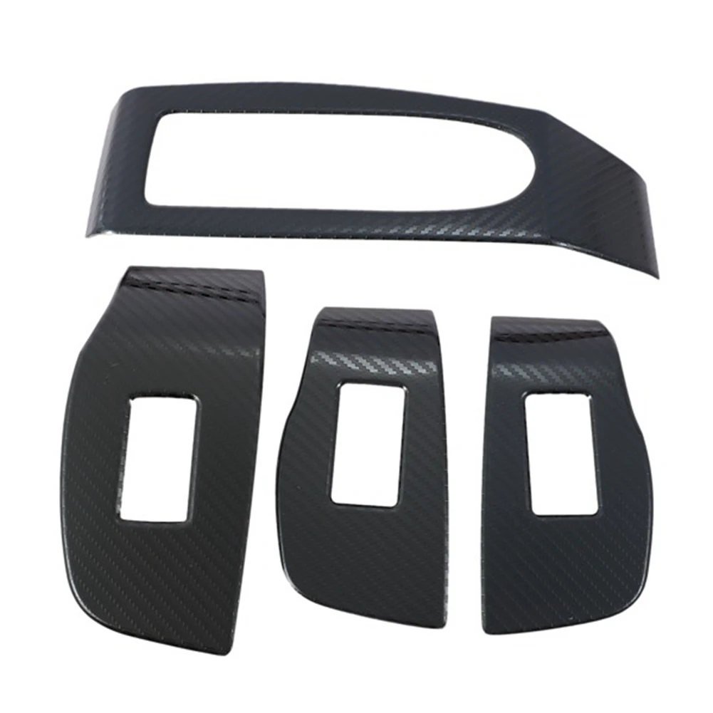 

Car Carbon Fiber Window Glass Lift Button Switch Cover Trim Door Armrest Panel for Mazda CX-30 CX30 2020 2021