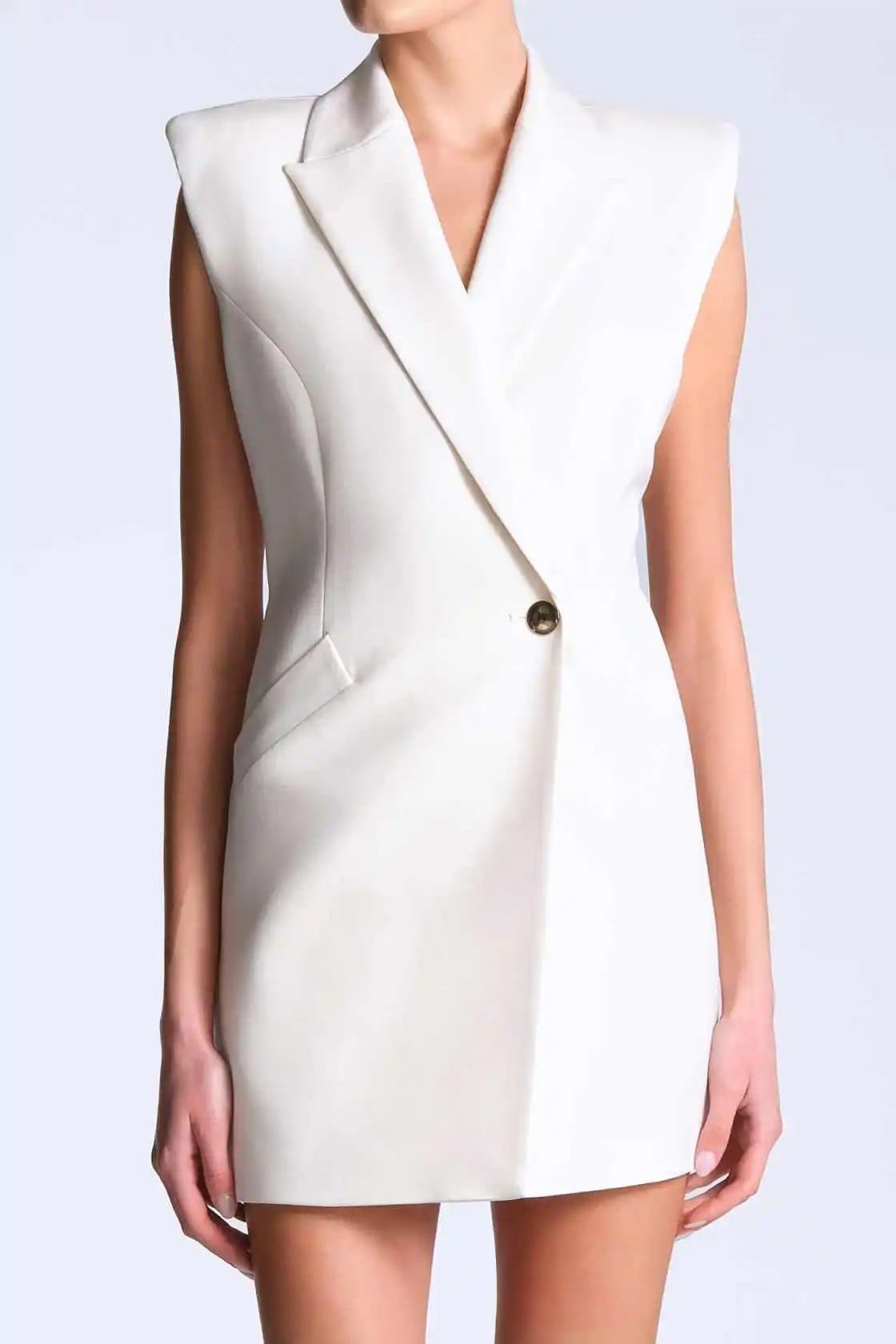 Summer Cool Women Blazer Sleeveless Graduation Ceremony Attire Birthday Party Wear One Piece Customized