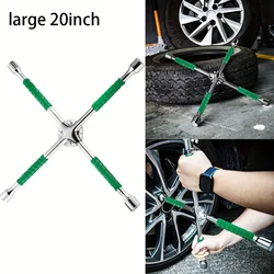 20 inch Car Extended Universal Tire Wrench Cross Disassembly and Repair Tire Replacement Tool Set Socket Wrench Outer Hexagon