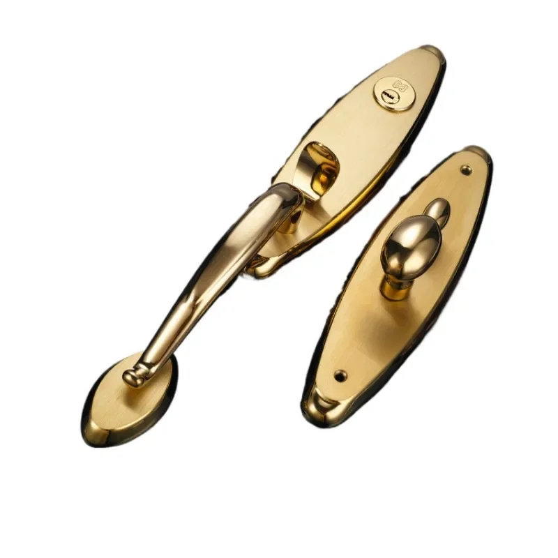 European door lock, anti-theft door lock, luxury villa  , opposite   , deluxe version entry double-pull
