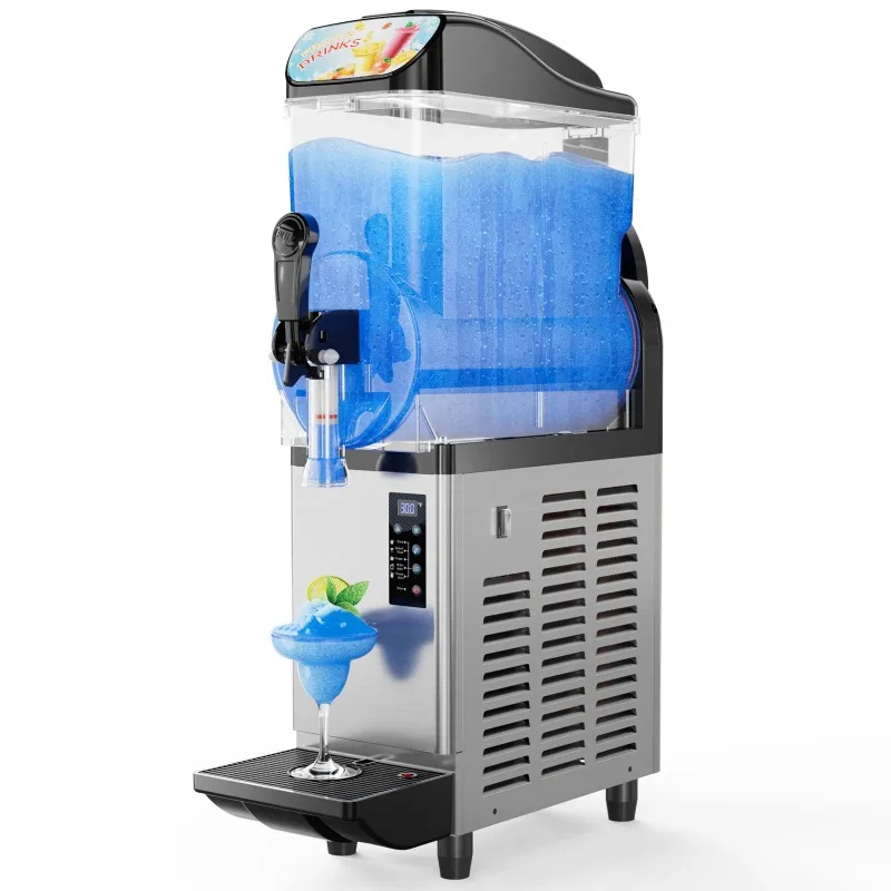 

15L Commercial SlushMachine Slushies maker Juicer Beverage Margarita Smoothie Frozen Drink Vending Machine 110V