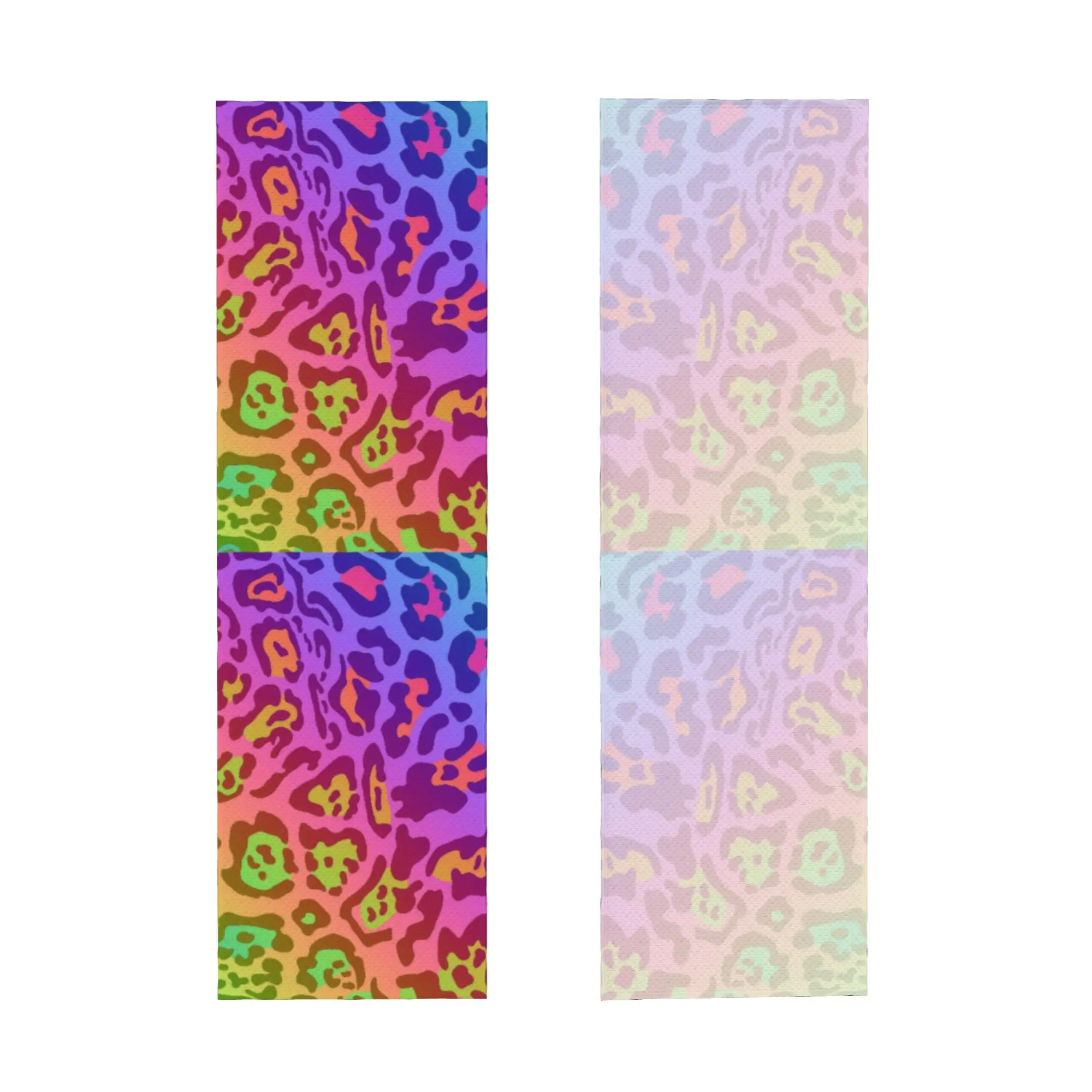 Rainbow Leopard Animal Print Towel Quick Drying  Super Soft  Fitness and Outdoor Activities Towels