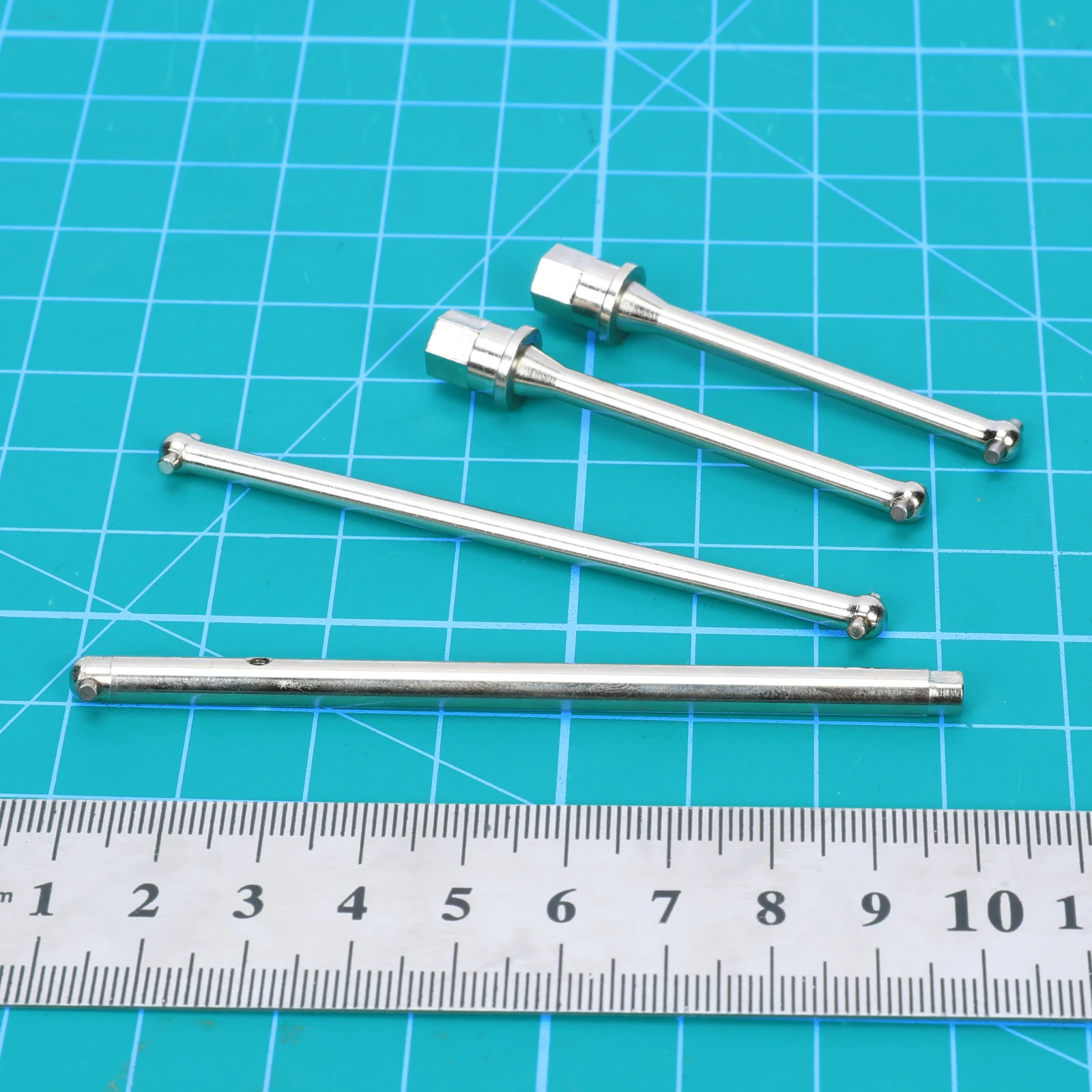 #45 steel Dogbone Center Driveline Set, Rear Axle Shafts for 1/18 Axial Yeti Jr. Can-Am Maverick upgrade parts