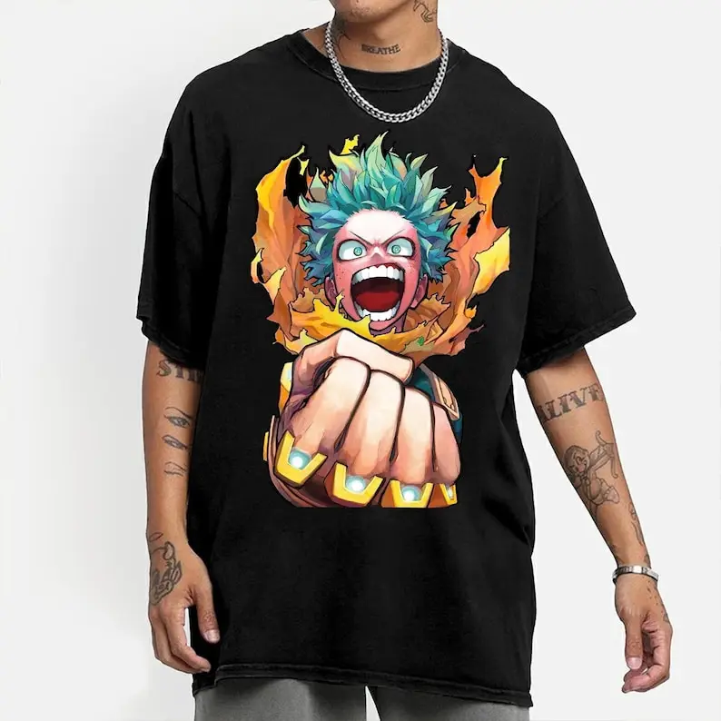 Vintage Izuku Midoriya Anime Shirt, Anime Lover Shirt