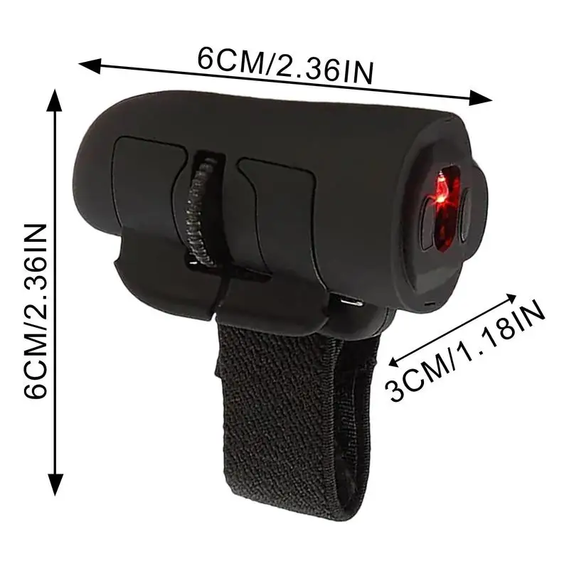 2.4G Mini Wireless Finger Ring Mouse Bluetooth-compatible Optical Control Finger Ring USB Mice Remote Button Clicking