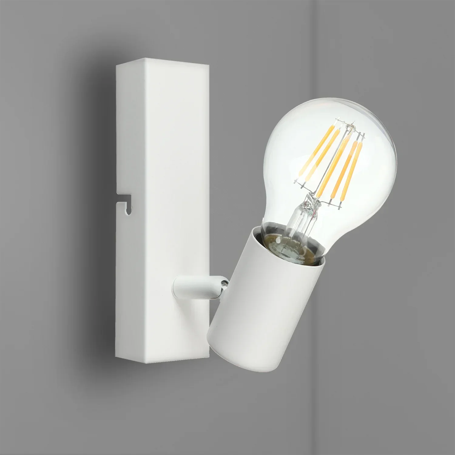 

Wall Light, Rotatable Wall or Ceiling Spotlight, E27 Socket, Modern Spotlight for Living Room Bedroom Corridor