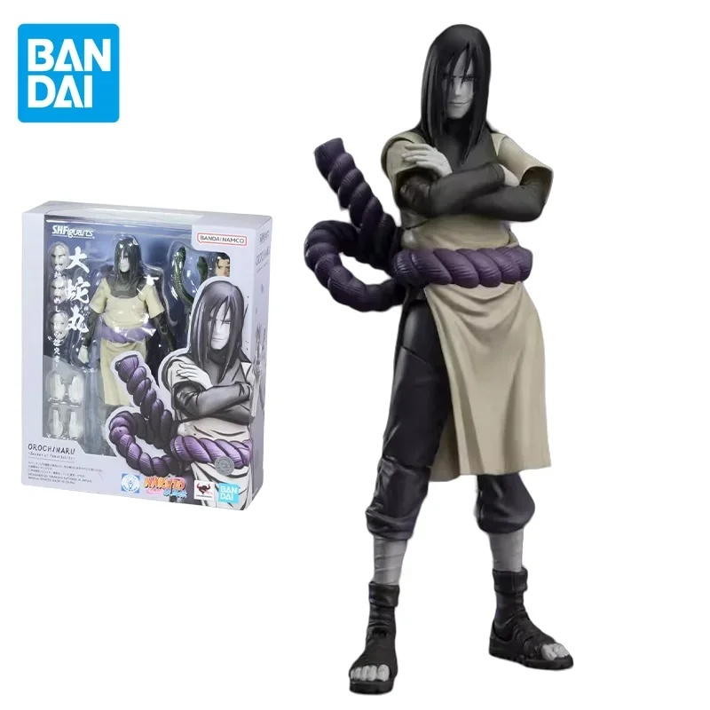 

Bandai Original NARUTO Anime Figure SHF Orochimaru Explorers of Truth Action Figure Collectible Model Toys for Kids Gift Dolls