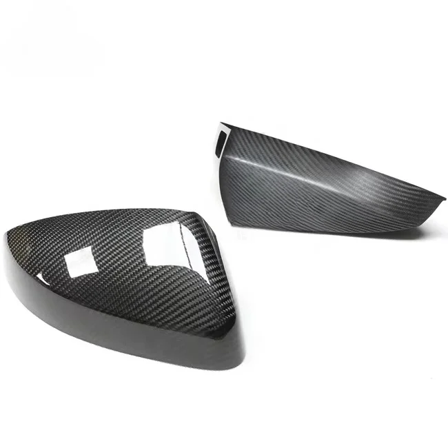 

ZAIQU A3 8V Rearview Mirror Cover Stick on for A3 S3 RS3 2014+ Dry Carbon Fiber Car Accessories Side Mirror Cap
