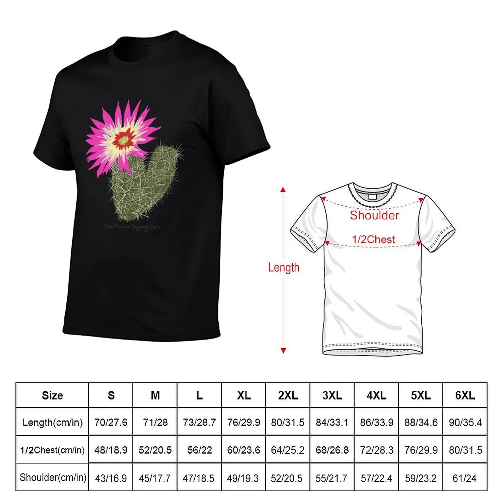 Chisos Mountains Hedgehog Cactus (Echinocereus chisoensis var. chisoensis) Texas Threatened Plant T-Shirt