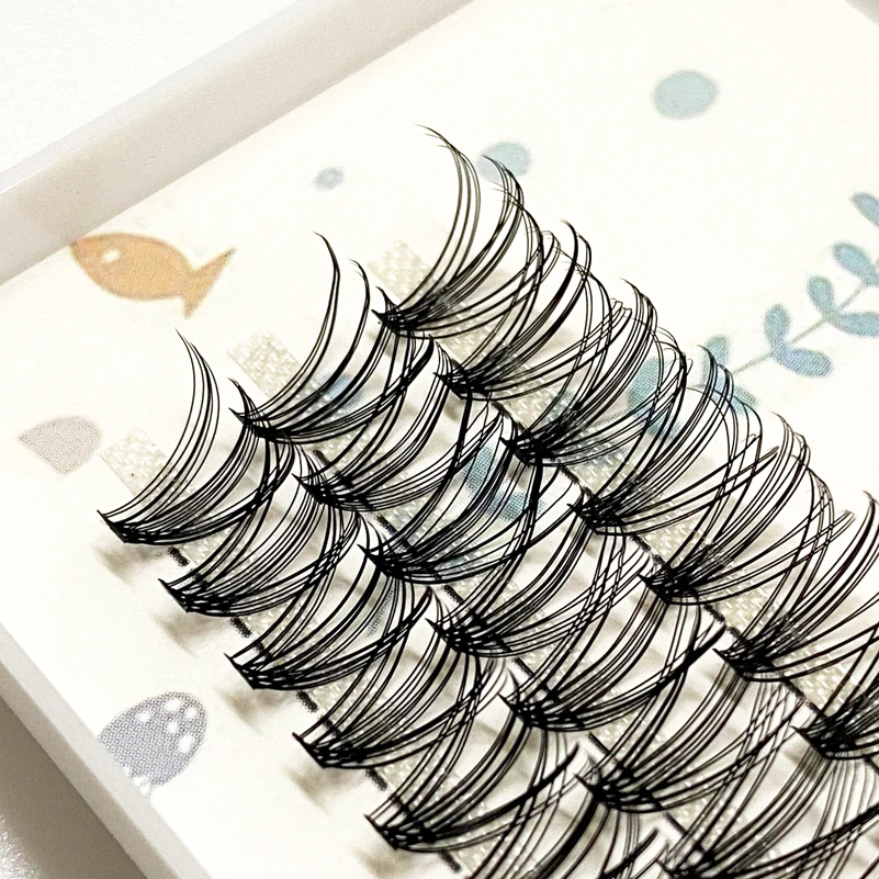 Cluster Eyelash Extension 60 Bundles 10D/20D/30D/40D 0.07C/D Natural Style Individual Eyelashes Eyelash Bundles Lucky Lash