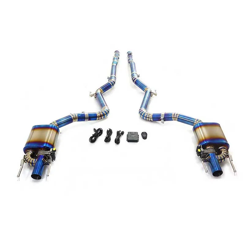 ING Factory Best Quality Performance  Exhaust System Titanium Alloy Valve Catback for Mercedes Benz S600 W221 with Muffler