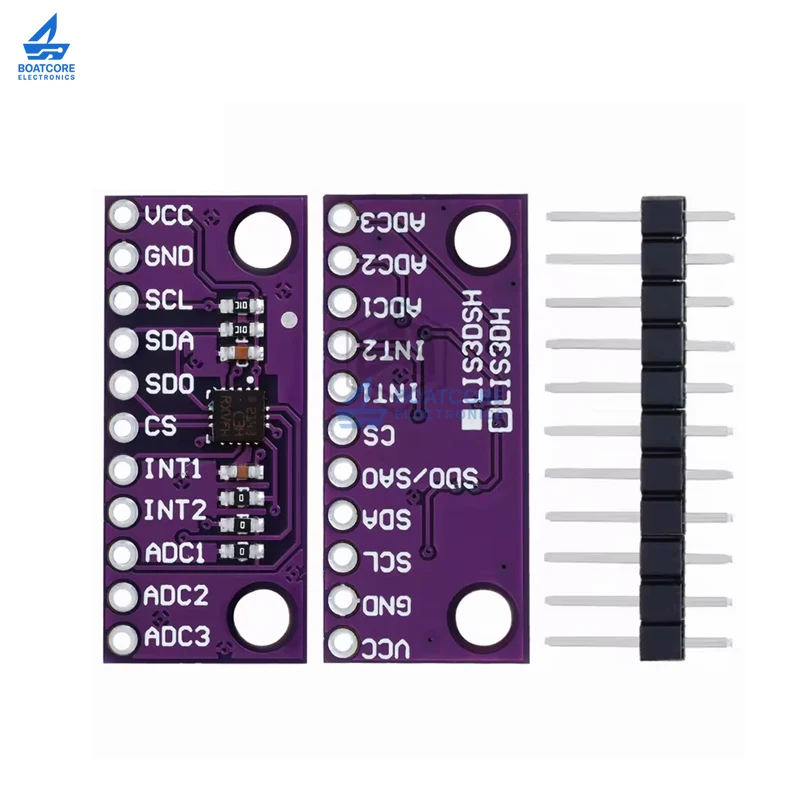 1PCS LIS3DSH LIS3DH High Resolution 3-Axis Accelerometer Module Triaxial Acceleration Sensor for Arduino STM32 DIY Projects