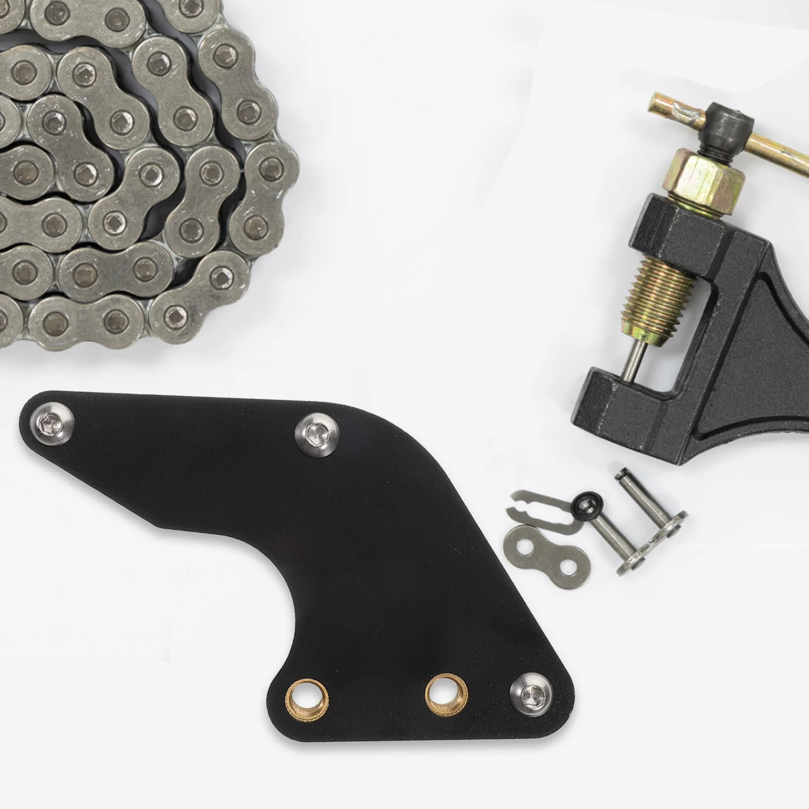 

110-125Cc Motorcycle Chain Guard Sturdy Nylon Metal Durable Protection Easy Install Offroad Dirt Bike Kart Chain Guide Rear