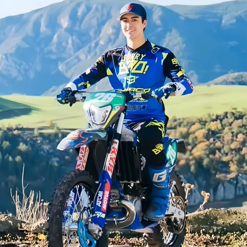 2025年秋 ベストセラー 3Dプリント バイクシャツ 通気性 速乾 長袖Tシャツ ライダー向け アウトドアライディング用