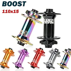 Koozer 450 Front Boost cube 28 32 Holes Mtb hubs thru axle TA 15x110mm bike hub 6 Bolts Disc 2 Sealed Bearing Bicycle Hubs