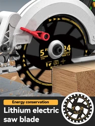 5/5.5inch Energy Saving Lithium Saw Blades ,Efficient Lithium Wood Cutting Saw Blades Woodworking Carpentry Specific Alloy ﻿