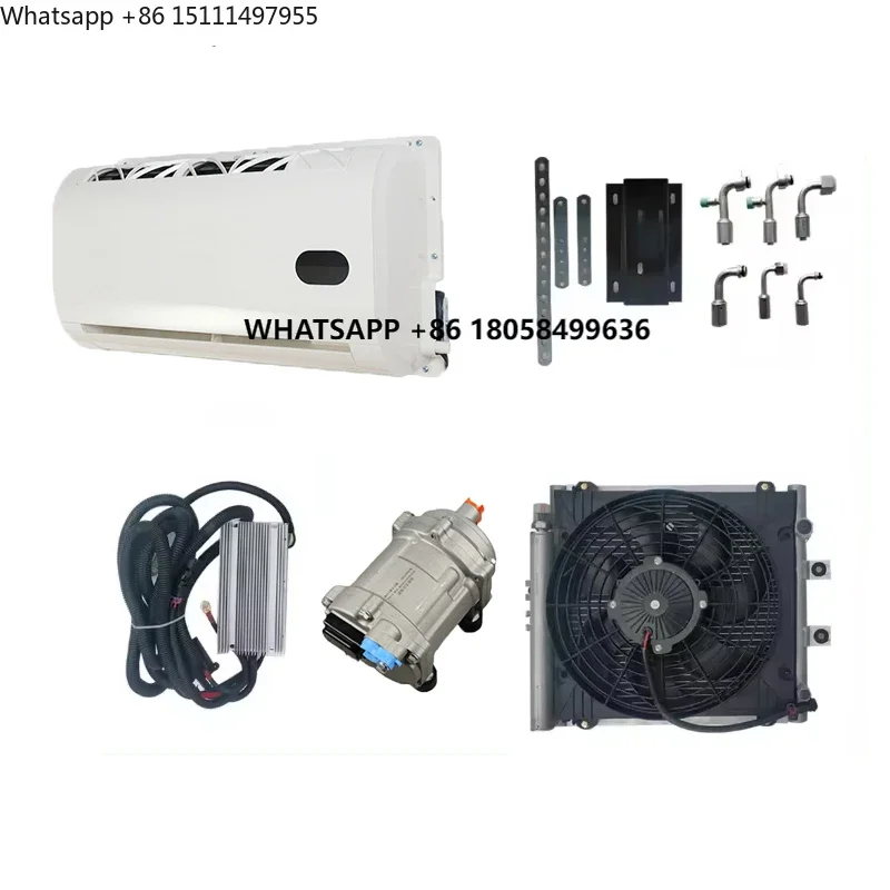 High Quality 12V/24V DC/AC Parking Cooler Compressor for Truck Bus Excavator R134a-for Air Conditioning & Refrigeration Systems