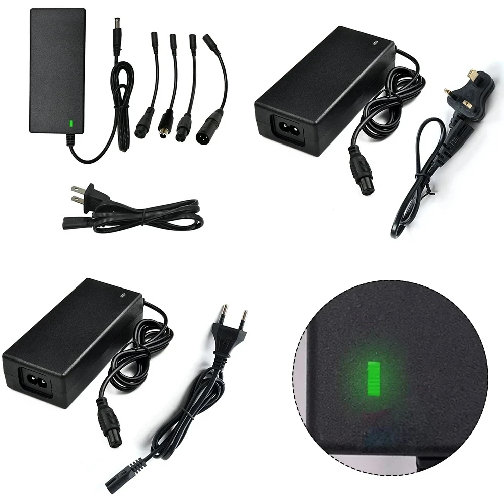 Brand New Power Adapter AC 100-240V Black DC 42V 2A Electric Scooter Accessories US/ EU/ UK Plug For 24-36v Lithium Battery image 2