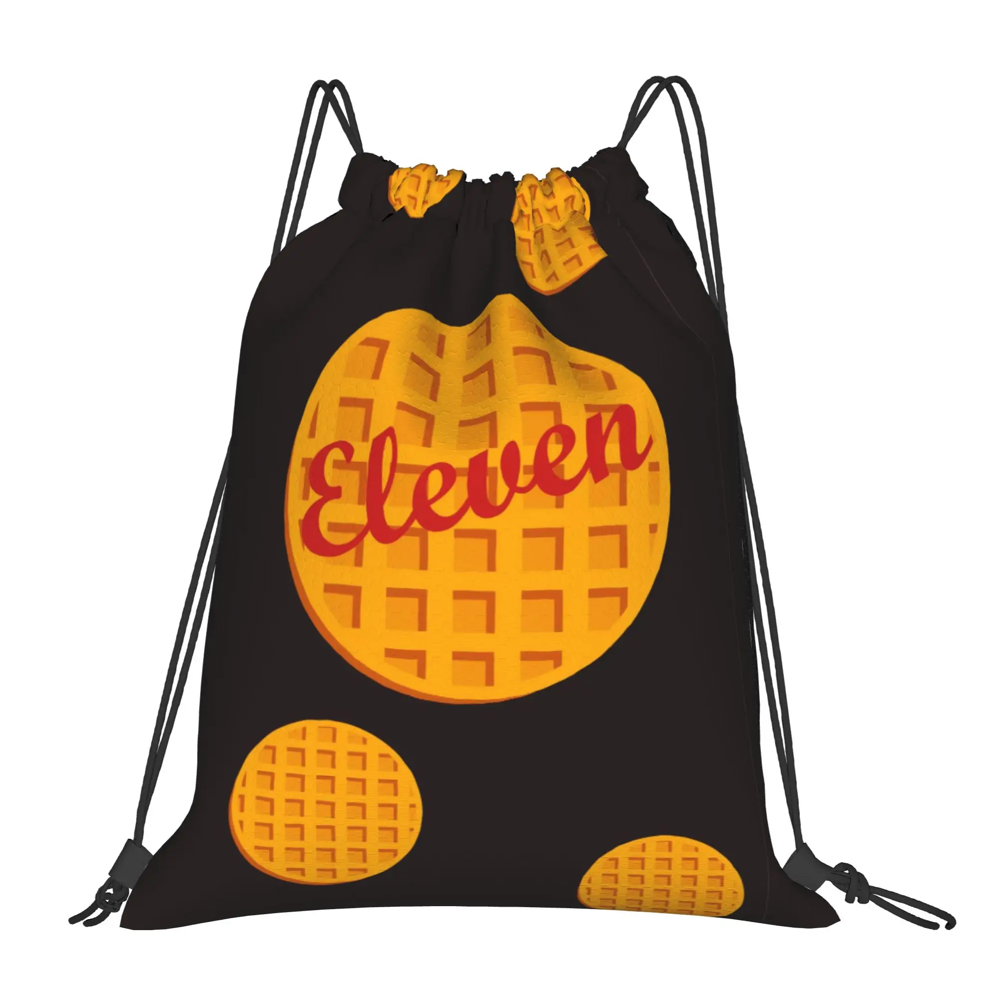 Eleven 11 Eggo 7 ST Multi-function Pocket Men Women Storage Backpack Teenager Travel Bag Print Drawstring Bags