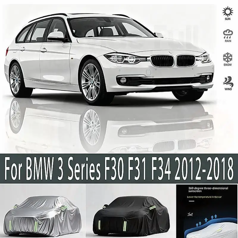 

For Outdoor Protection Waterproof Dustproof Full Snow Cover Sunshade for BMW 3 Series F30 F31 F34 Car Covers