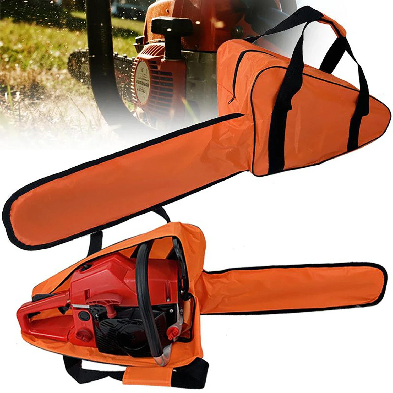 Bolsa de ferramentas portátil para motosserra resistente – à prova d'água e durável, cabe em motosserras e acessórios de 16-18 polegadas e 18-20 polegadas