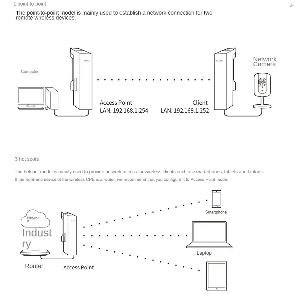 Imagem -03 - Mercusys Outdoor Wireless Mangueira Transmissão de Ponte Monitoramento Impermeável Poe Supply ap Access Point Wi-fi 1km 15km