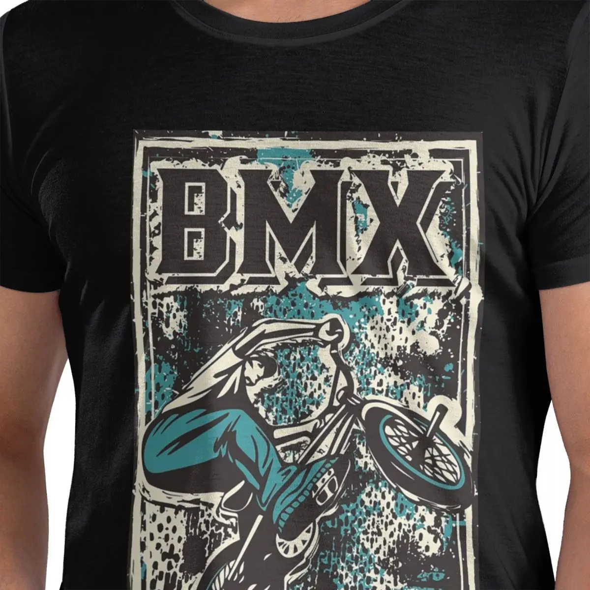 

Ретро Bmx Apparel - Grunge Bmx Bike - Bmx Freestyle Футболка из 100% хлопка Мужские классические футболки Мужские футболки с круглым вырезом и коротким рукавом S-6XL