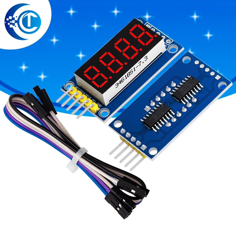 応接机 ‌ Arduino用74HC595シフトレジスタ（シリアルインターフェース）付き4